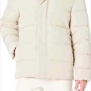 Amazon Aware Men's Puffer Jacket Medium Pale Grey